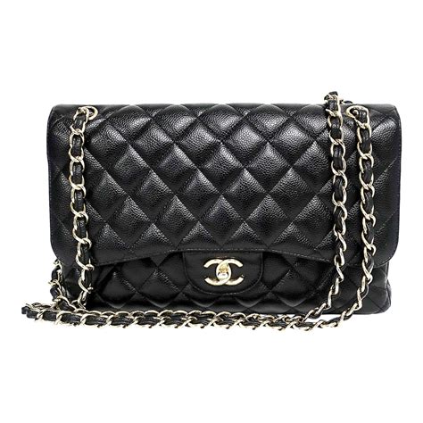 big black chanel bag|black chanel jumbo flap bag.